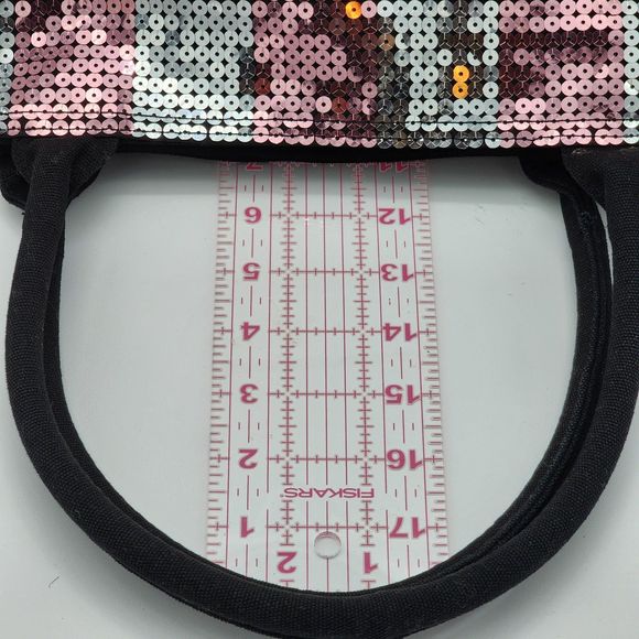 Victoria's Secret Sequin Striped Weekender Tote Bag - Picture 11 of 11